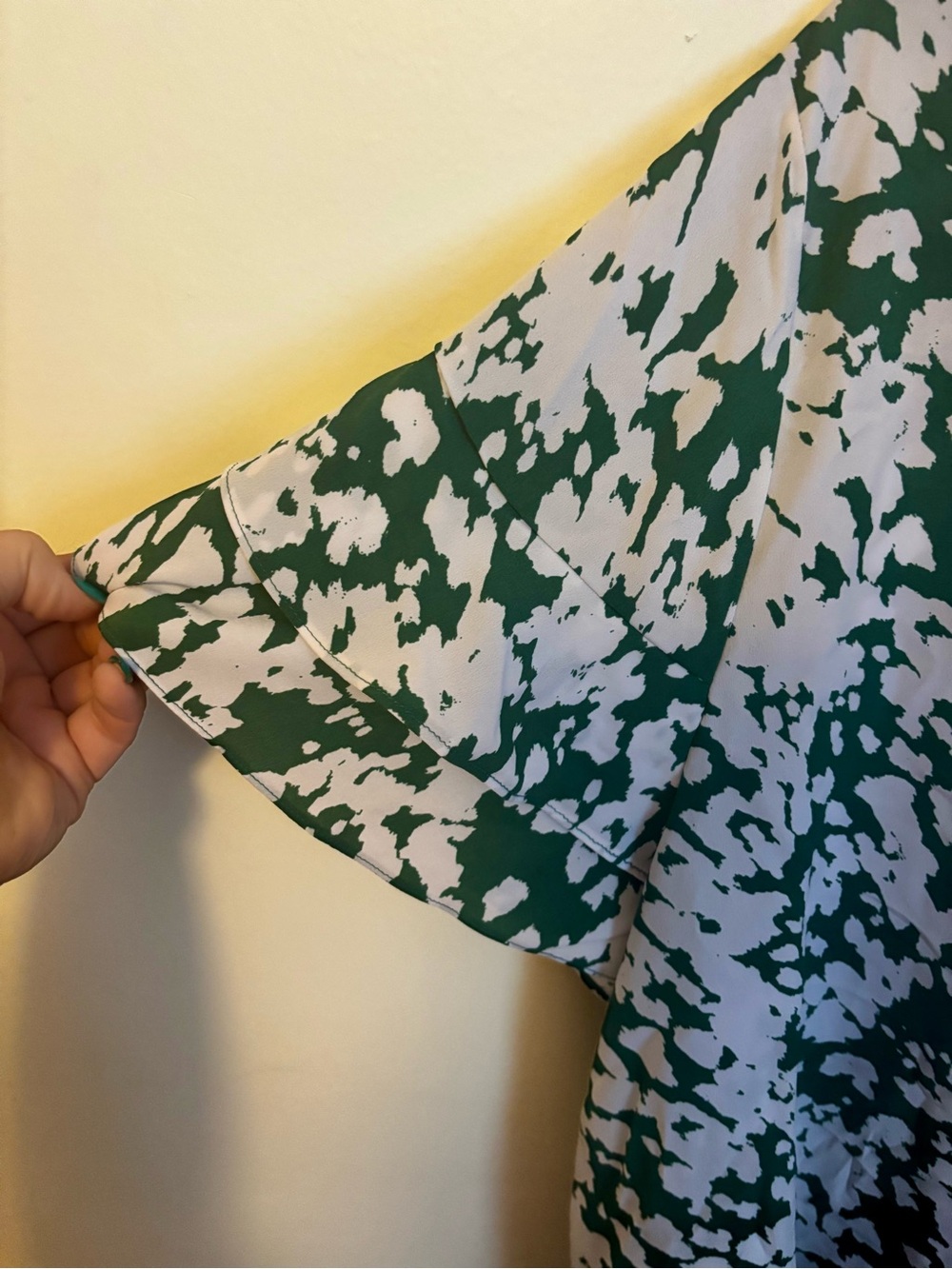Lane Bryant Green & White Blouse - Picture 3 of 4